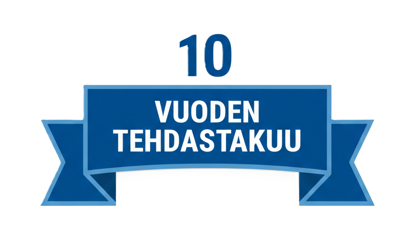 10 vuoden tehdastakuu